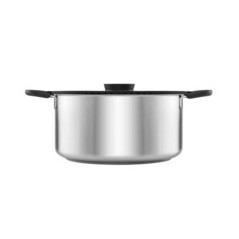 Fiskars Functional Form Casserole Black Silver - Versatile, Durable & Stylish Cooking Essential!